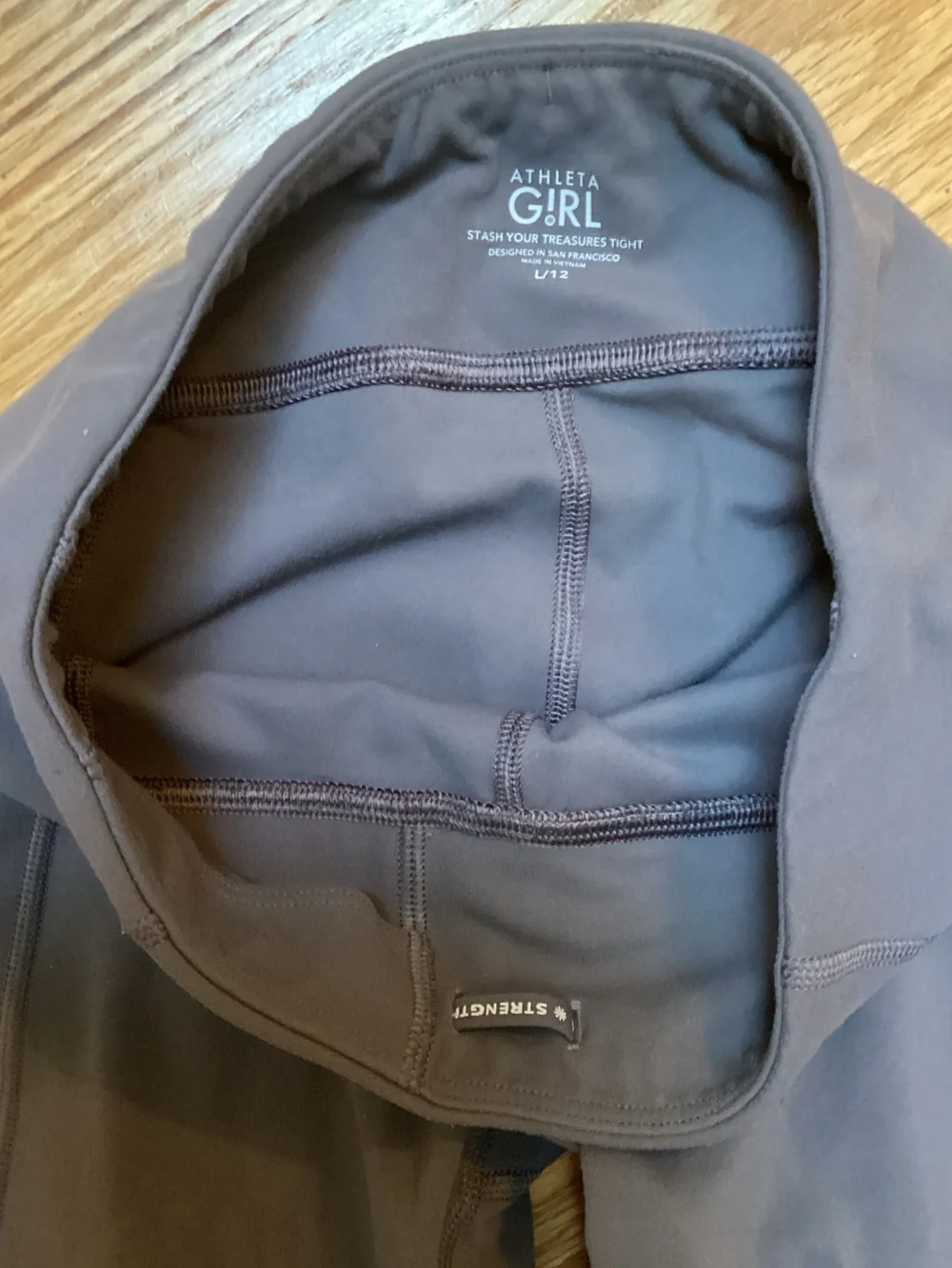 Athleta Girl bundle hooded top & leggings size large